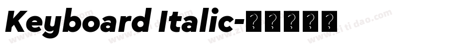 Keyboard Italic字体转换